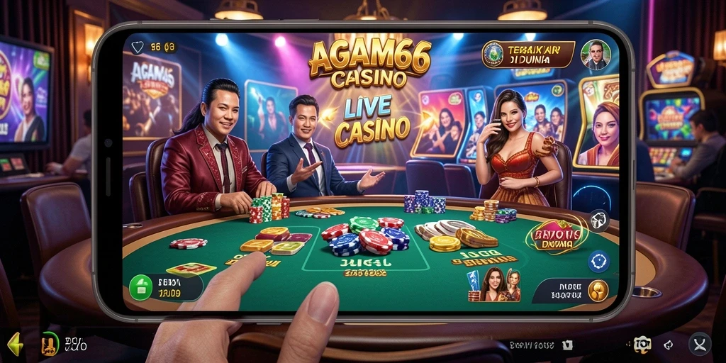 Gameplay Live Casino yang seru dan interaktif di AGAM66.