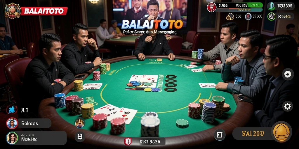 Menampilkan gameplay seru dari BALAITOTO dengan berbagai mode Poker.