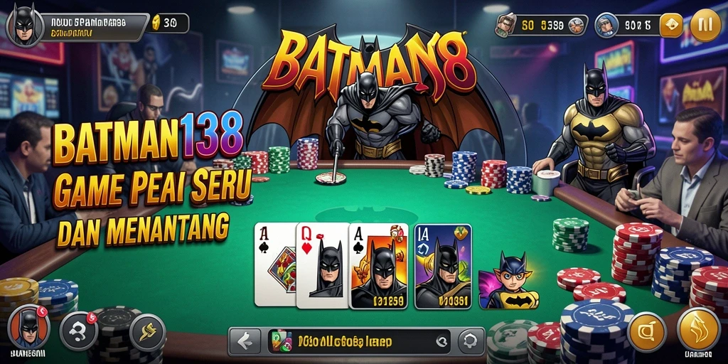 Tampilan menakjubkan dari gameplay Poker di BATMAN138.