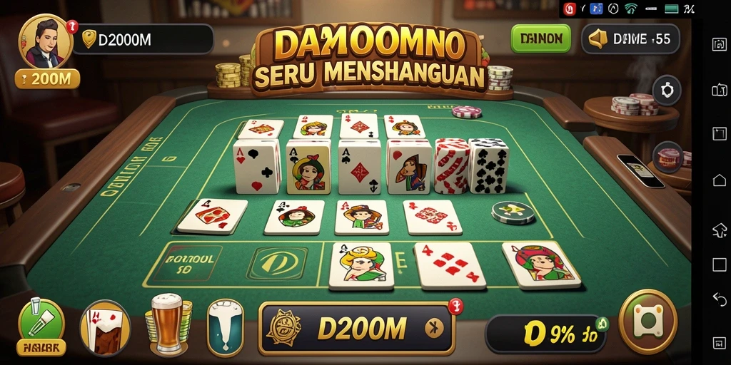 Tampilan menarik saat bermain D200M dengan efek grafis yang memukau.