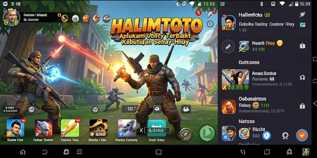 Tampilan antarmuka HALIMTOTO yang intuitif dan menarik.