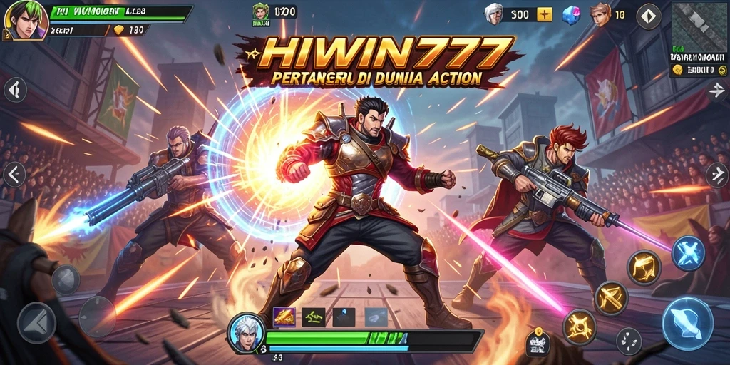 Screenshot gameplay HIWIN777 menampilkan aksi seru dan karakter yang dinamis.