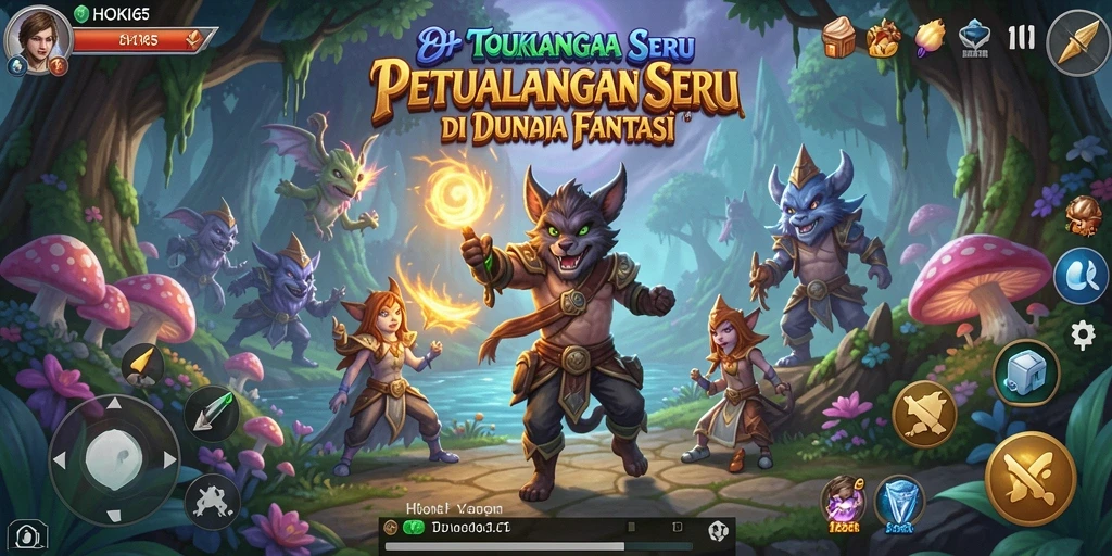 Screenshot gameplay HOKI65 yang menampilkan aksi petualangan seru.