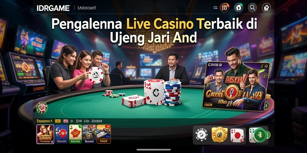 Tampilan screenshot IDRGAME menampilkan pengalaman bermain Live Casino yang mendebarkan.