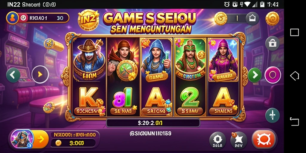 Tampilan screenshot gameplay IN22 yang menegangkan dan penuh warna.