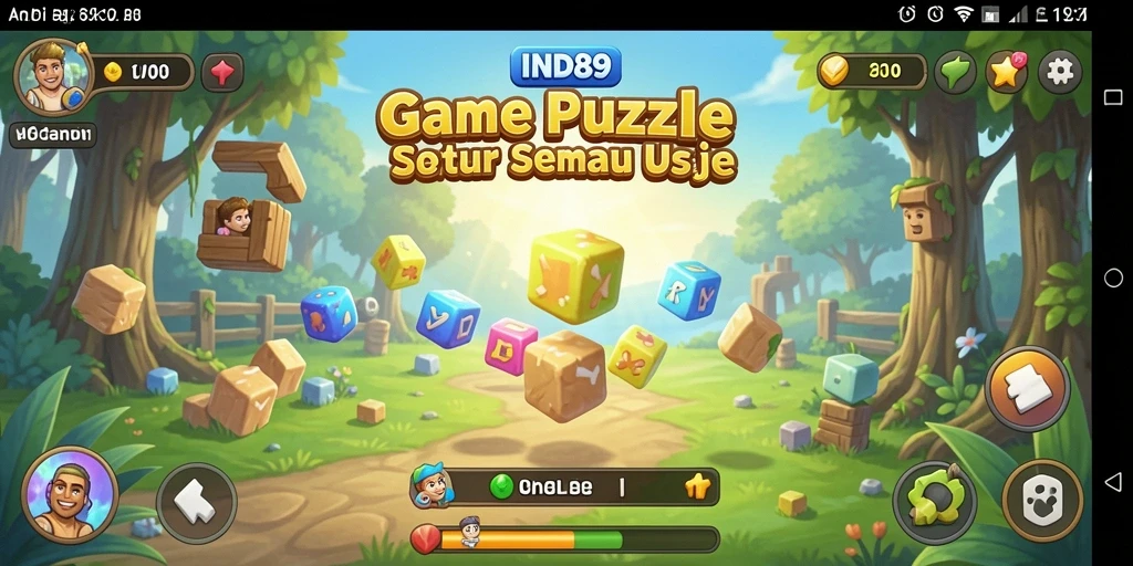 Tampilan gameplay IND89 dengan berbagai teka-teki menarik.