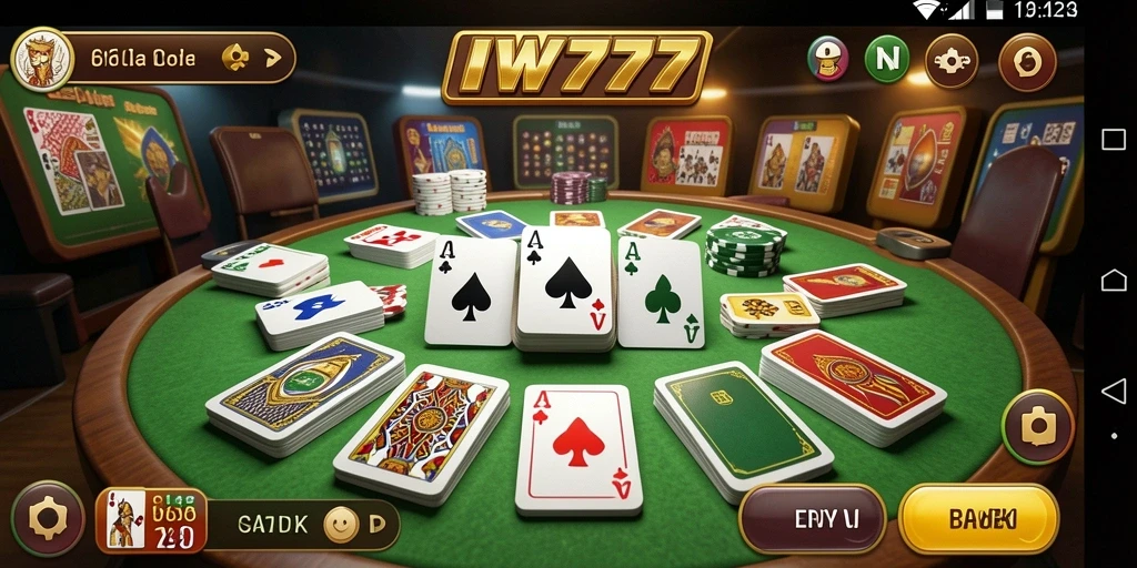 Tampilan gameplay Gaple yang seru dan interaktif di IW777.