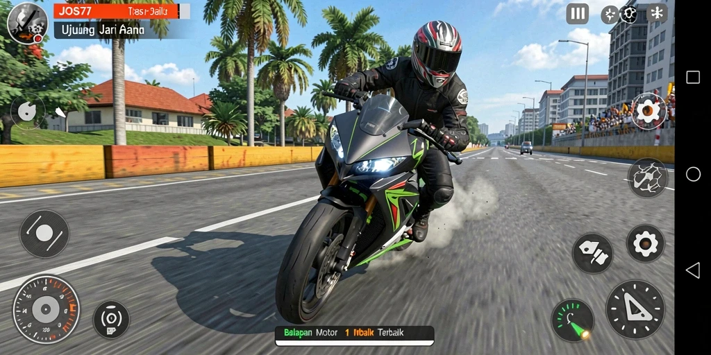 Gameplay mendebarkan balapan motor di JOS77 yang penuh aksi.