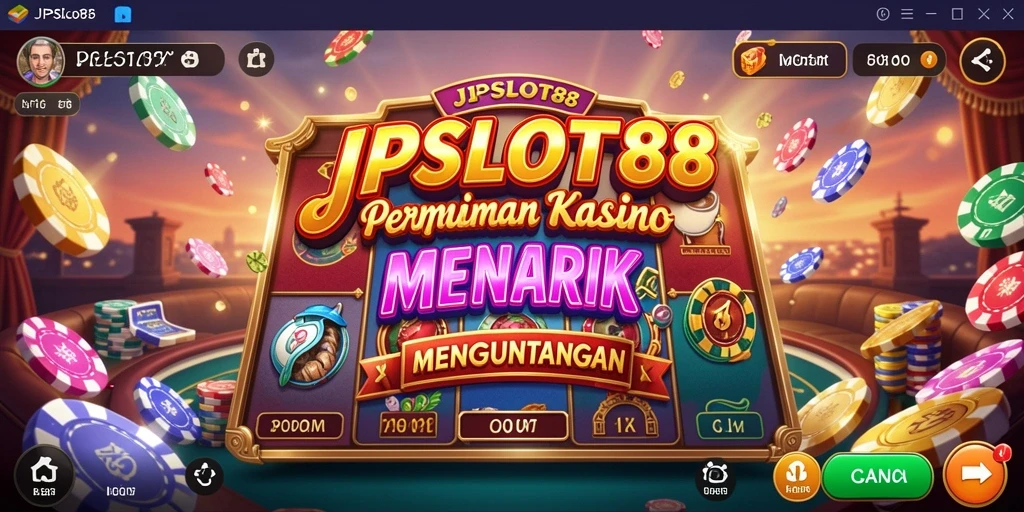 Tampilan gameplay seru di JPSLOT88 dengan berbagai pilihan slot.