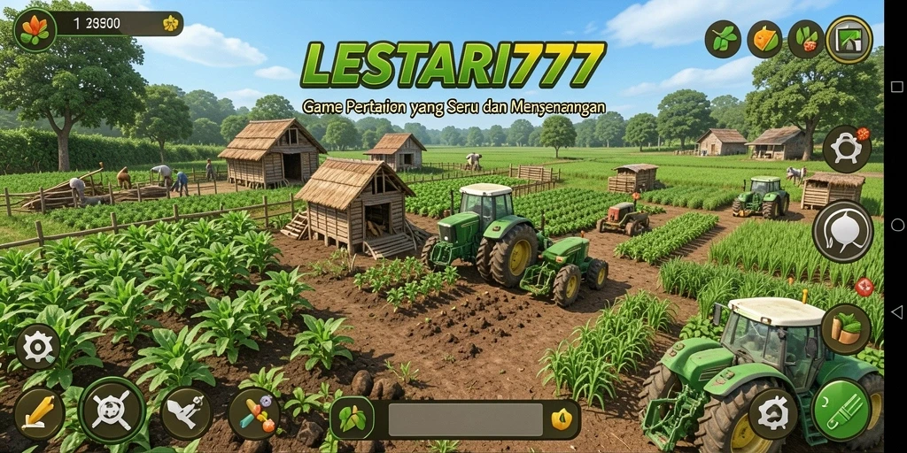 Gameplay seru di LESTARI777 dengan berbagai aktivitas bertani.