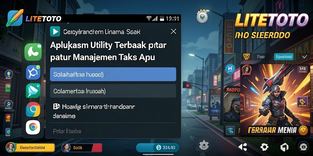Screenshot utama LITETOTO menampilkan antarmuka pengguna yang mudah digunakan.
