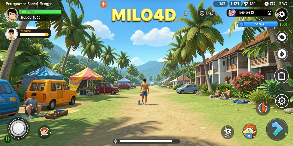 Gameplay menyenangkan dalam MILO4D dengan karakter yang lucu.