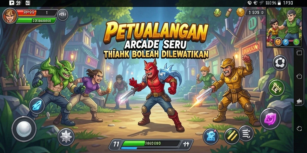 Gameplay seru di RP99 dengan tantangan Arcade yang mendebarkan.
