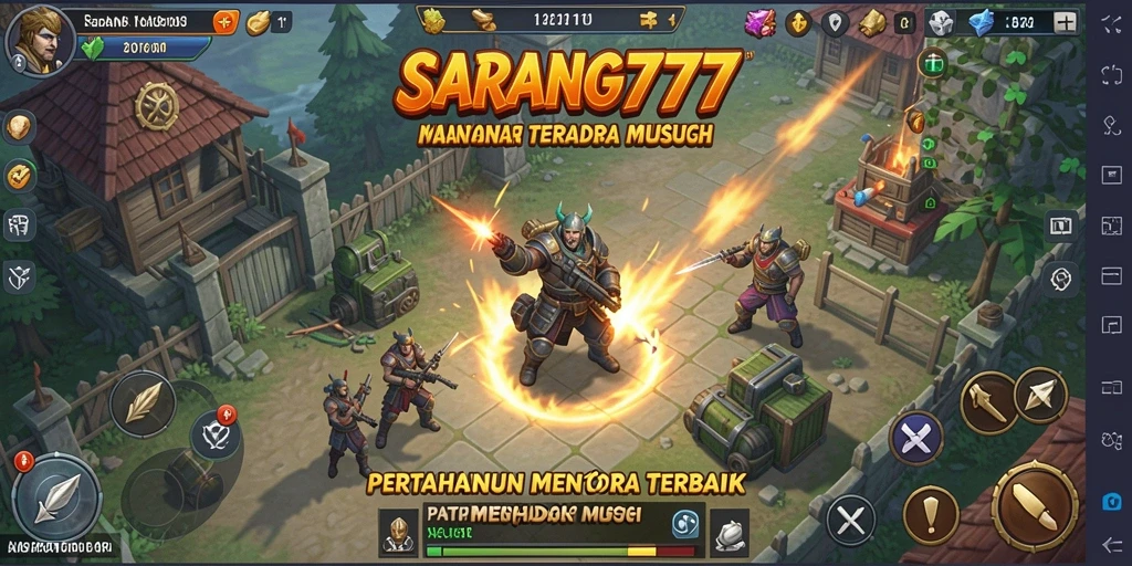 Tampilan menakjubkan dari gameplay SARANG777 yang penuh strategi.