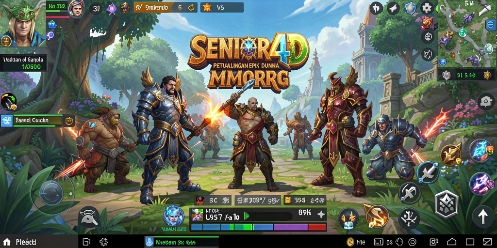 Tampilan menarik dari gameplay <strong>SENIOR4D</strong> yang menampilkan aksi pertempuran.