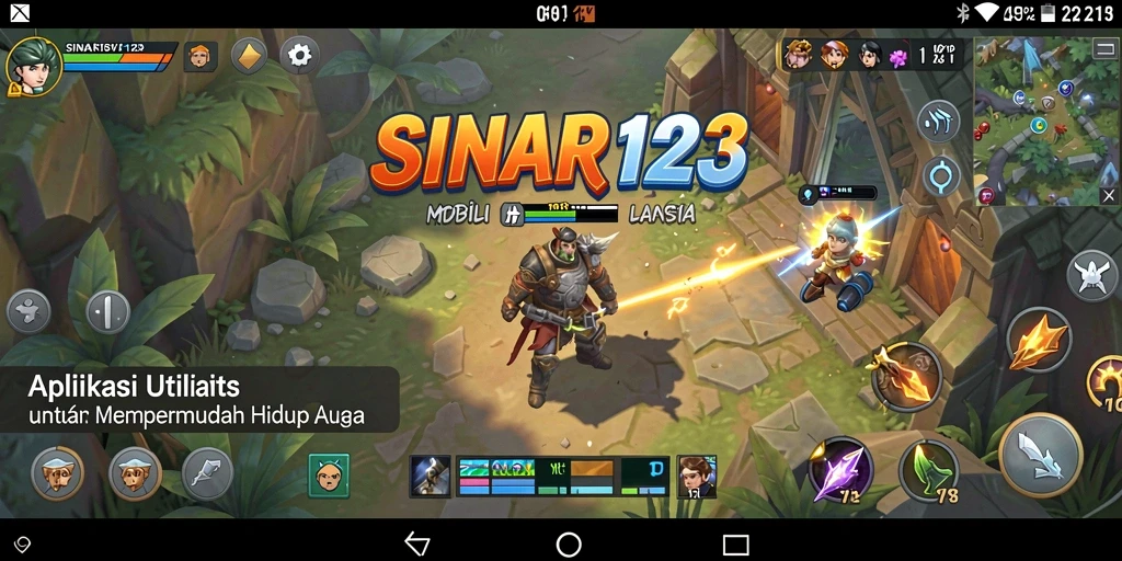 Screenshot utama SINAR123 menampilkan fitur pengingat yang praktis.
