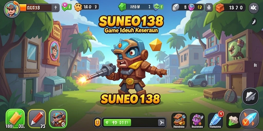 Screenshot gameplay SUNEO138 menampilkan karakter yang aktif dalam permainan Idle.