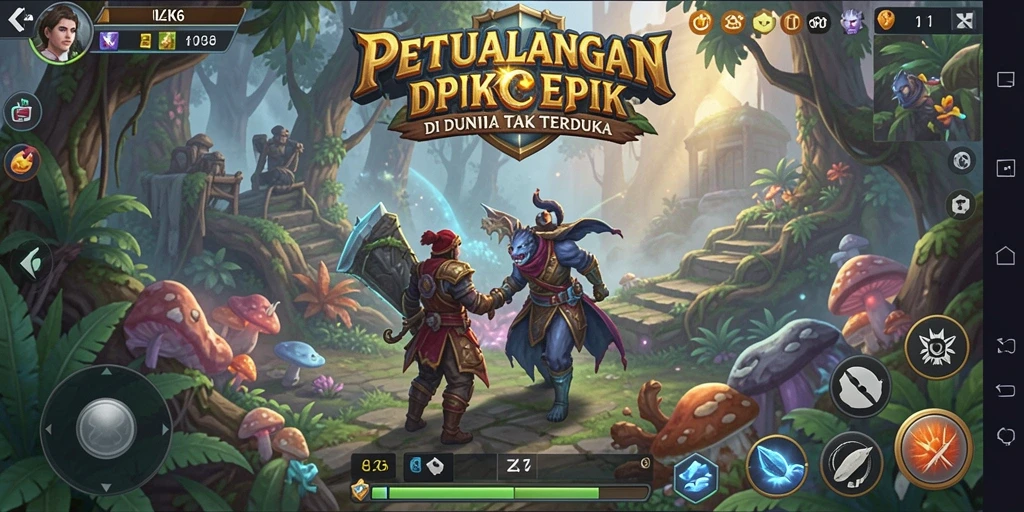 Screenshot gameplay ZK6 menampilkan aksi petualangan seru.