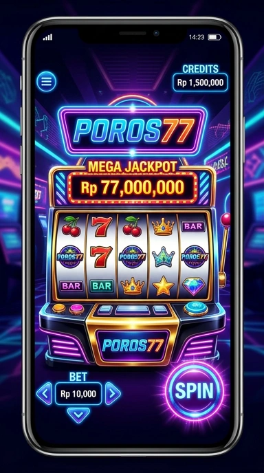 Screenshot aplikasi poros77 dengan banyak pilihan aplikasi yang tersedia.